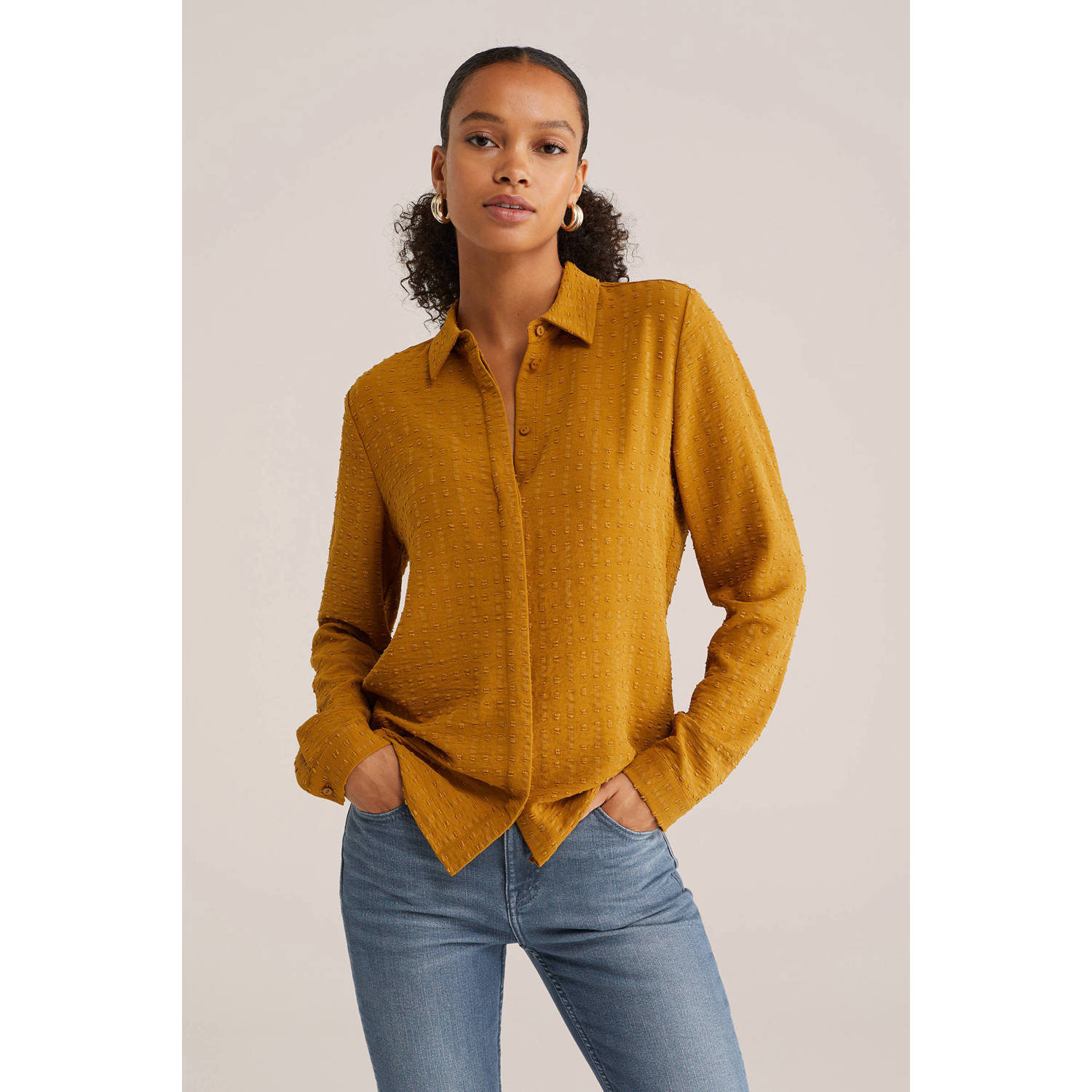 WE Fashion blouse oker