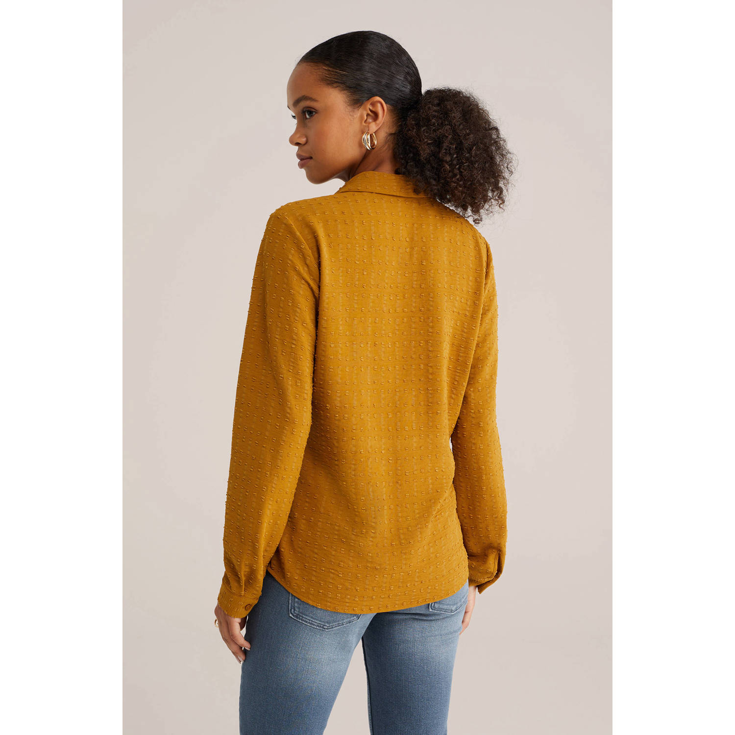 WE Fashion blouse oker