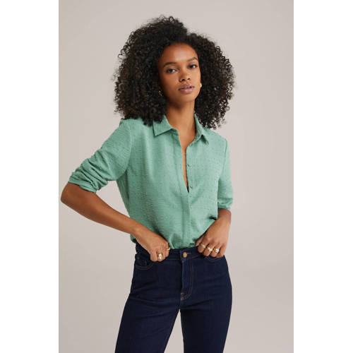 WE Fashion blouse groen afbeelding