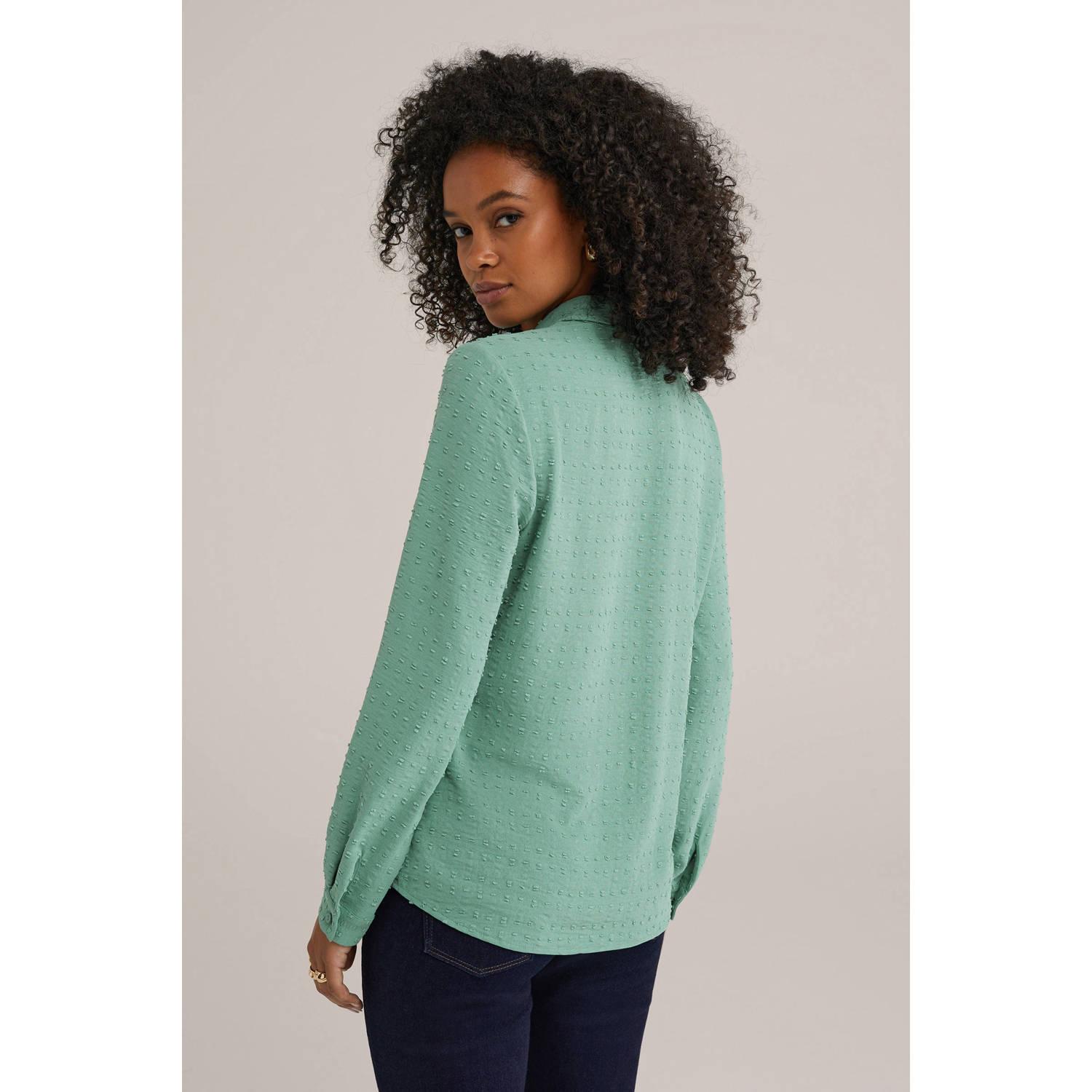 WE Fashion blouse groen