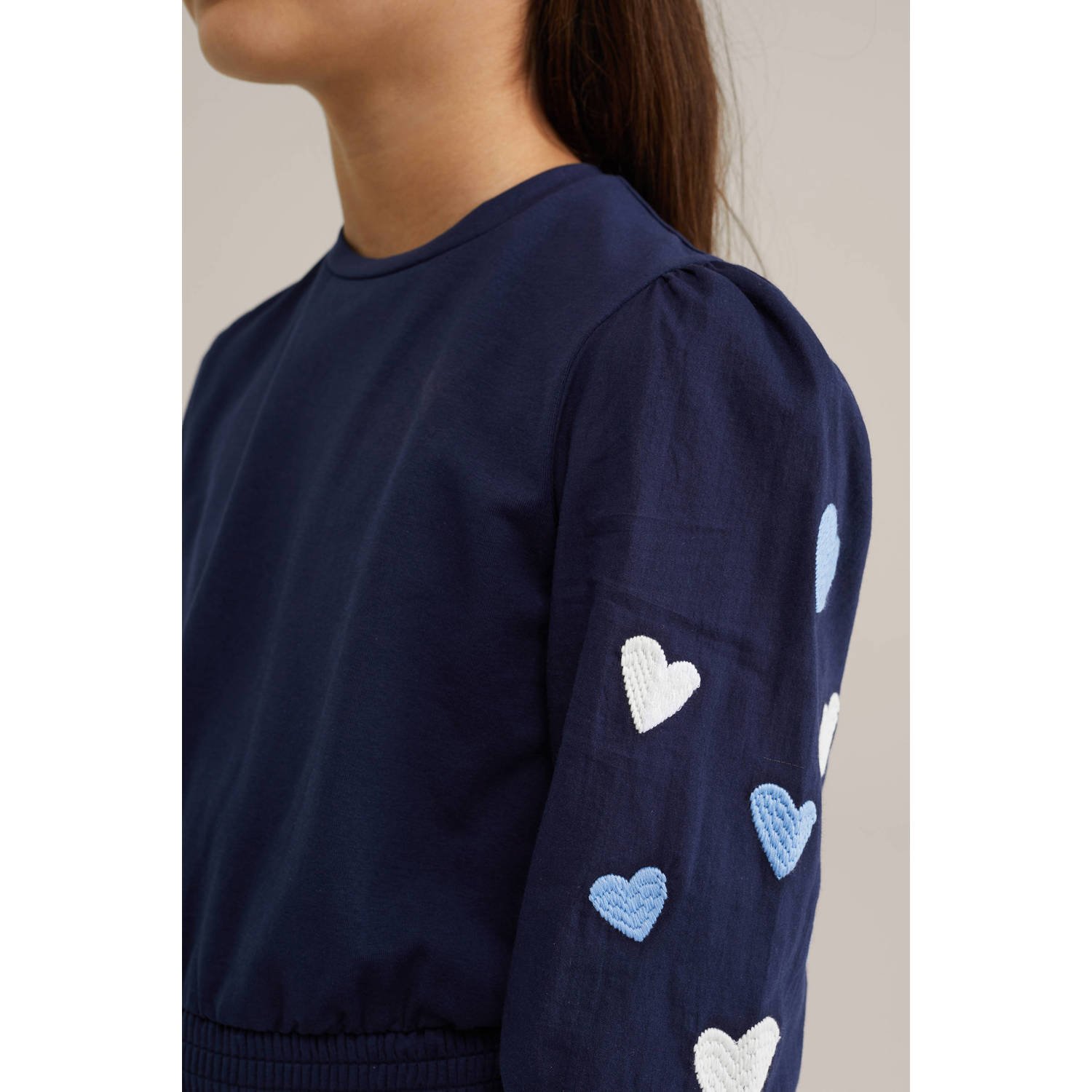 WE Fashion korte jurk donkerblauw