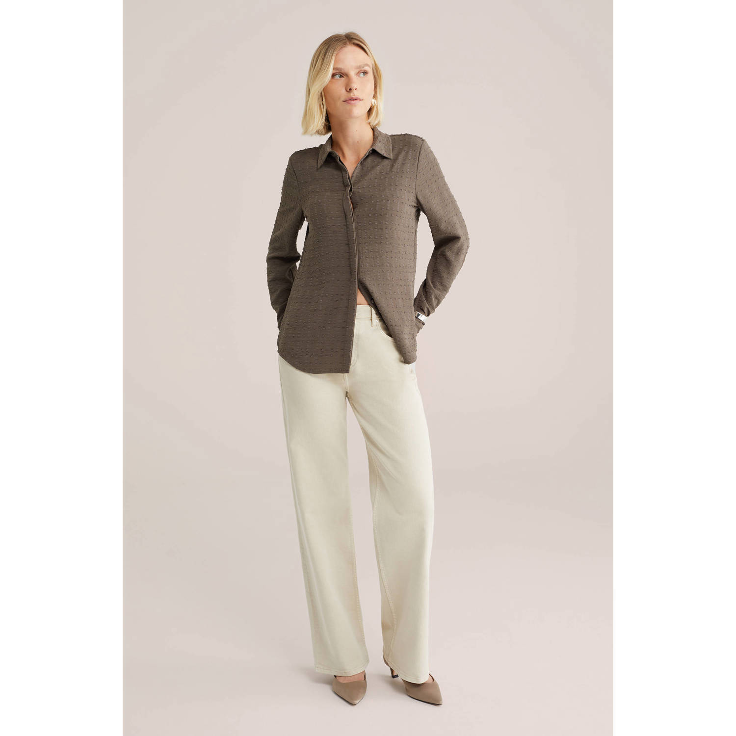 WE Fashion blouse kaki
