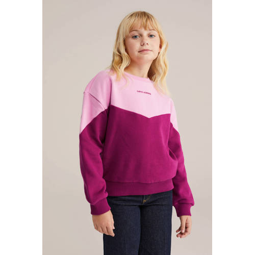 WE Fashion sweater roze afbeelding