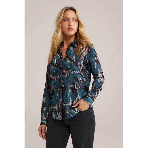 WE Fashion blouse petrol afbeelding