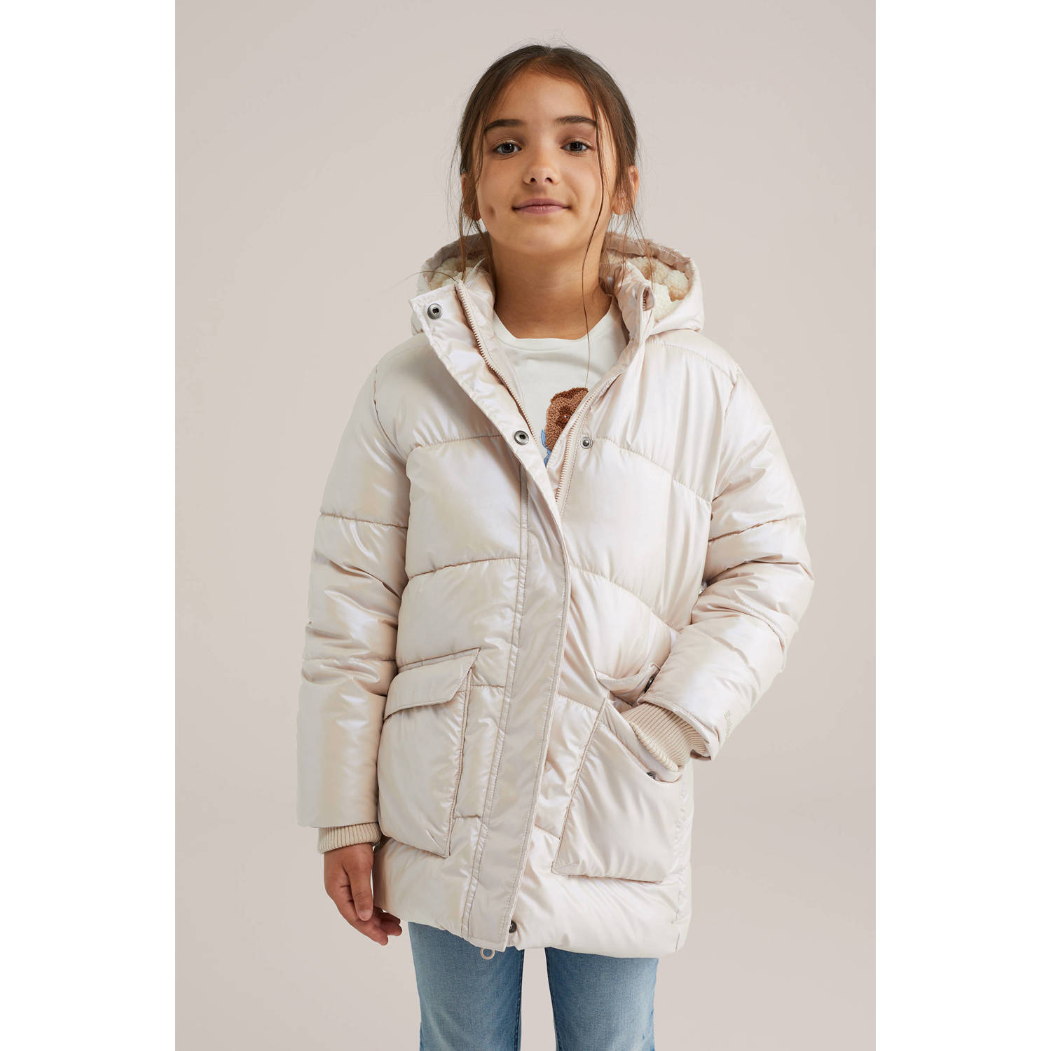 WE Fashion gewatteerde jas ecru