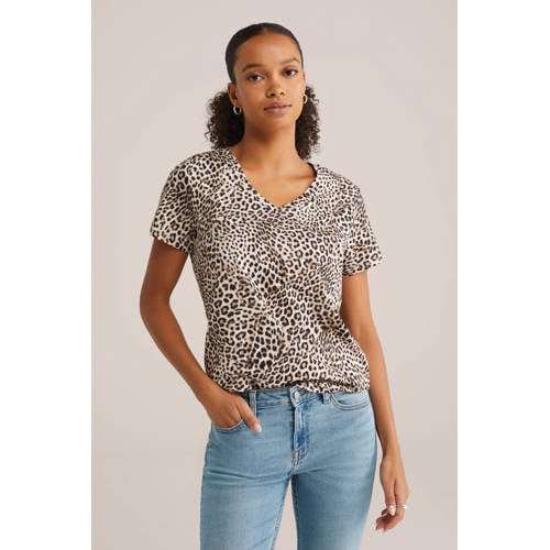 WE Fashion T-shirt bruin afbeelding