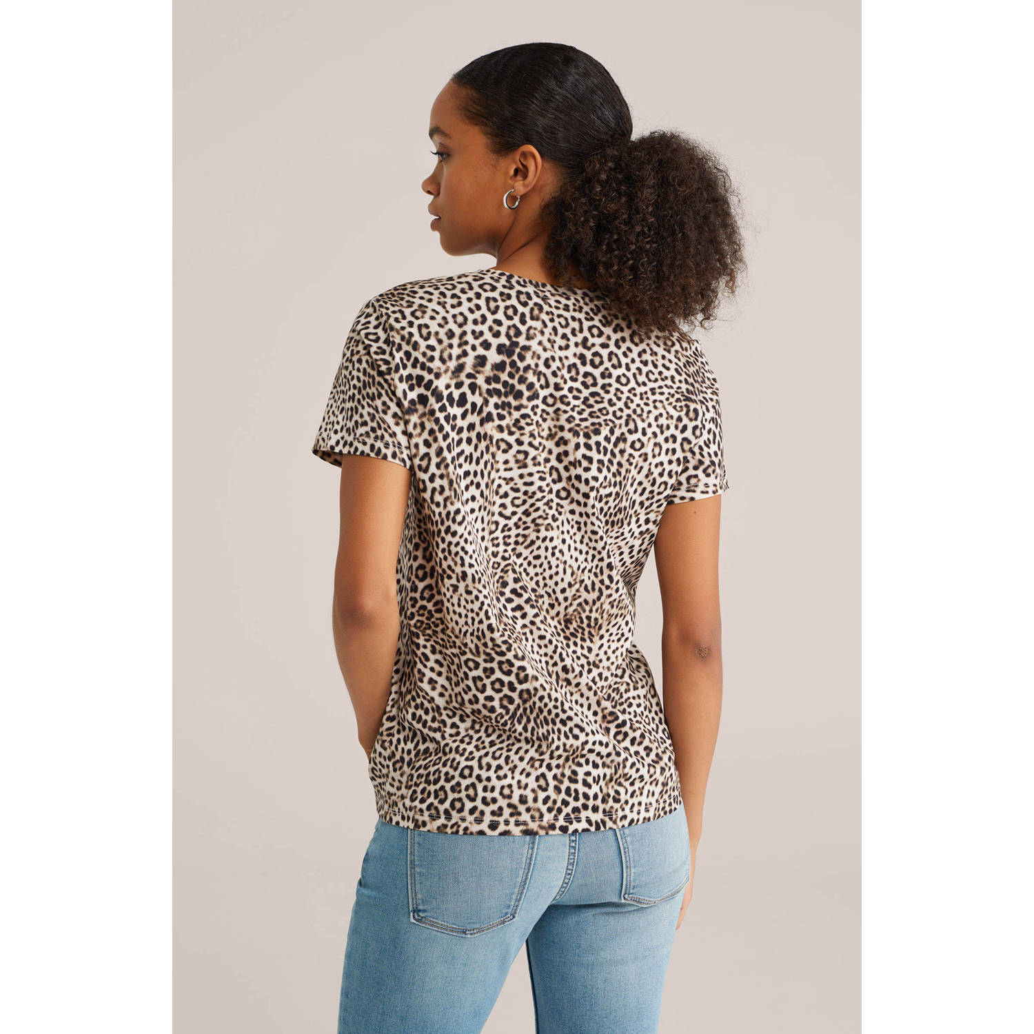 WE Fashion T-shirt bruin