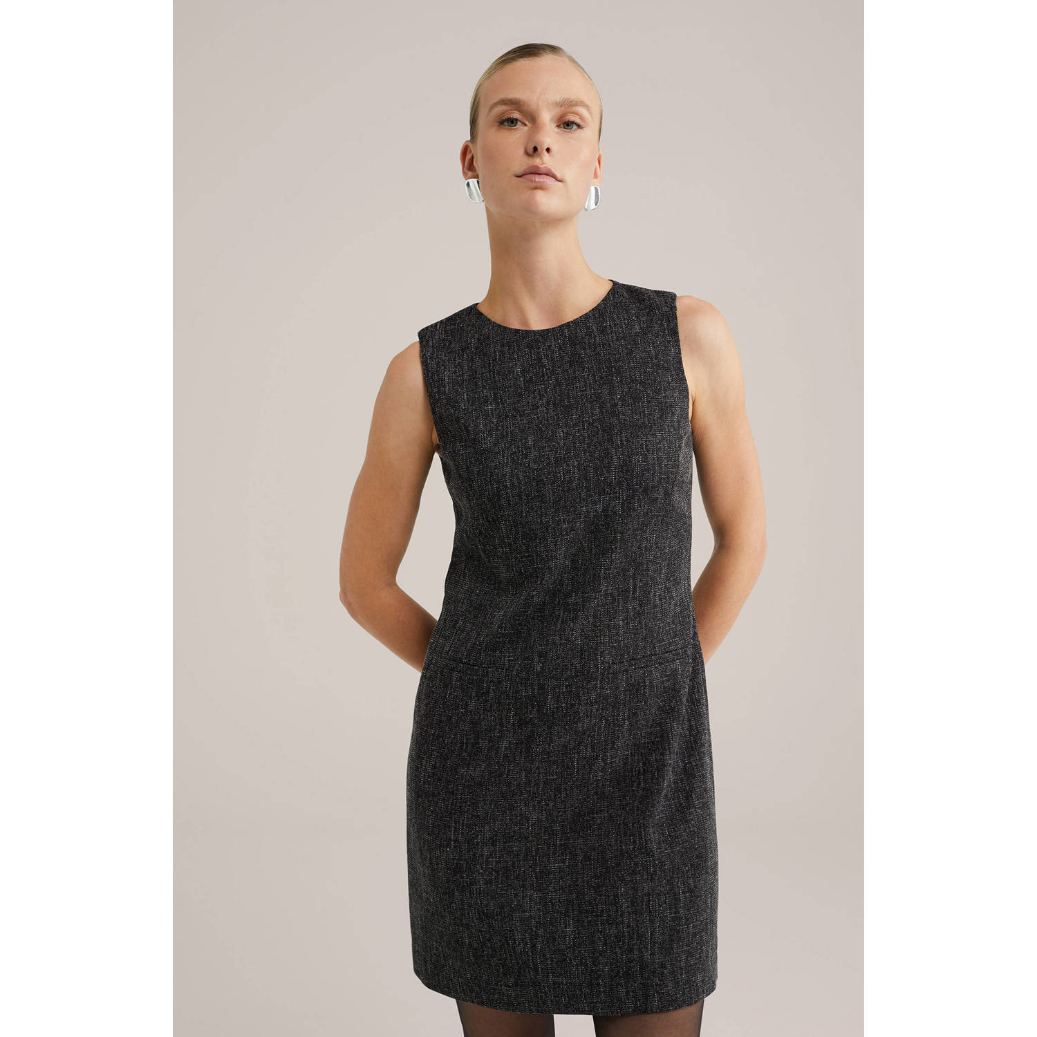 WE Fashion korte jurk antraciet