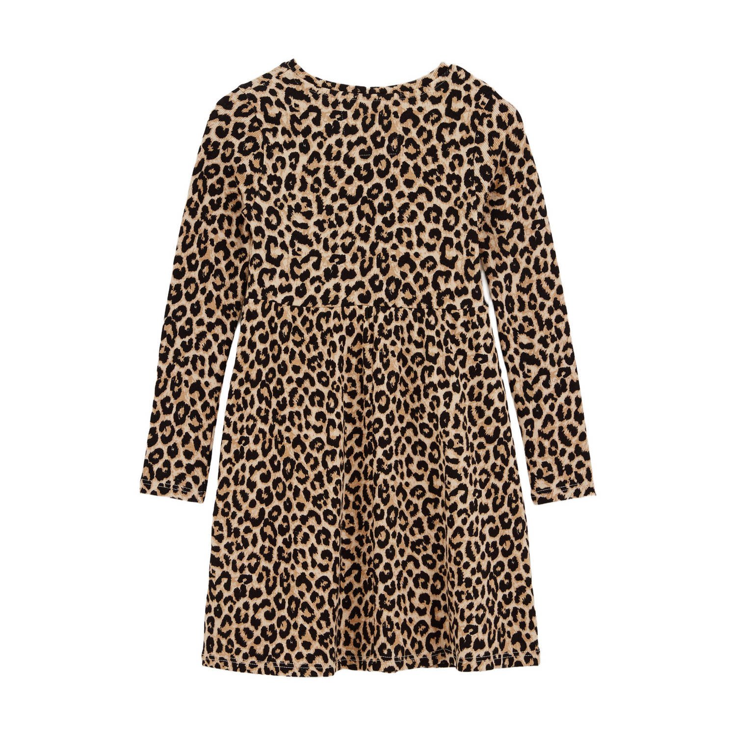 WE Fashion jurk beige bruin zwart