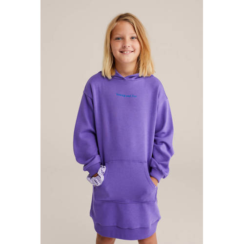 WE Fashion sweatjurk paars afbeelding