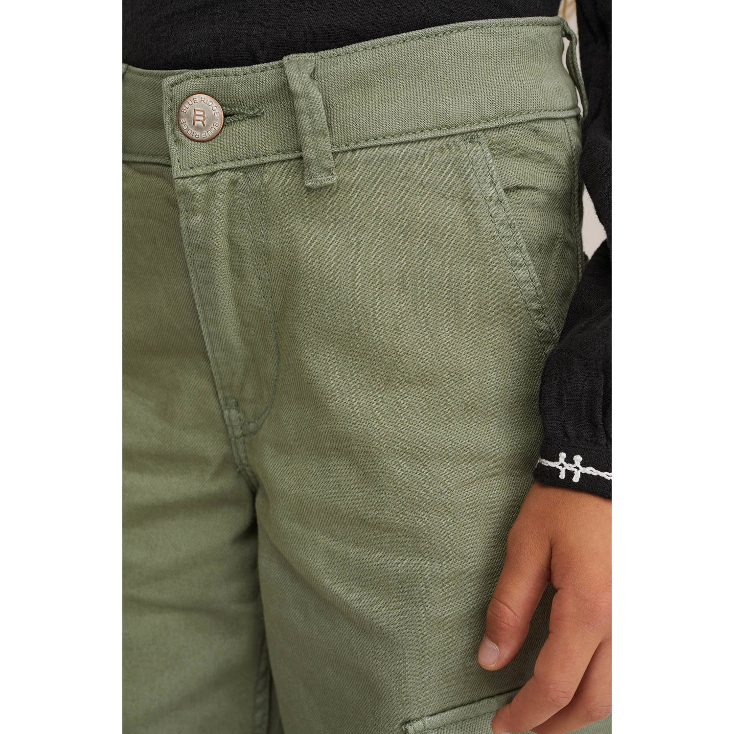 WE Fashion Blue Ridge loose cargo broek groen