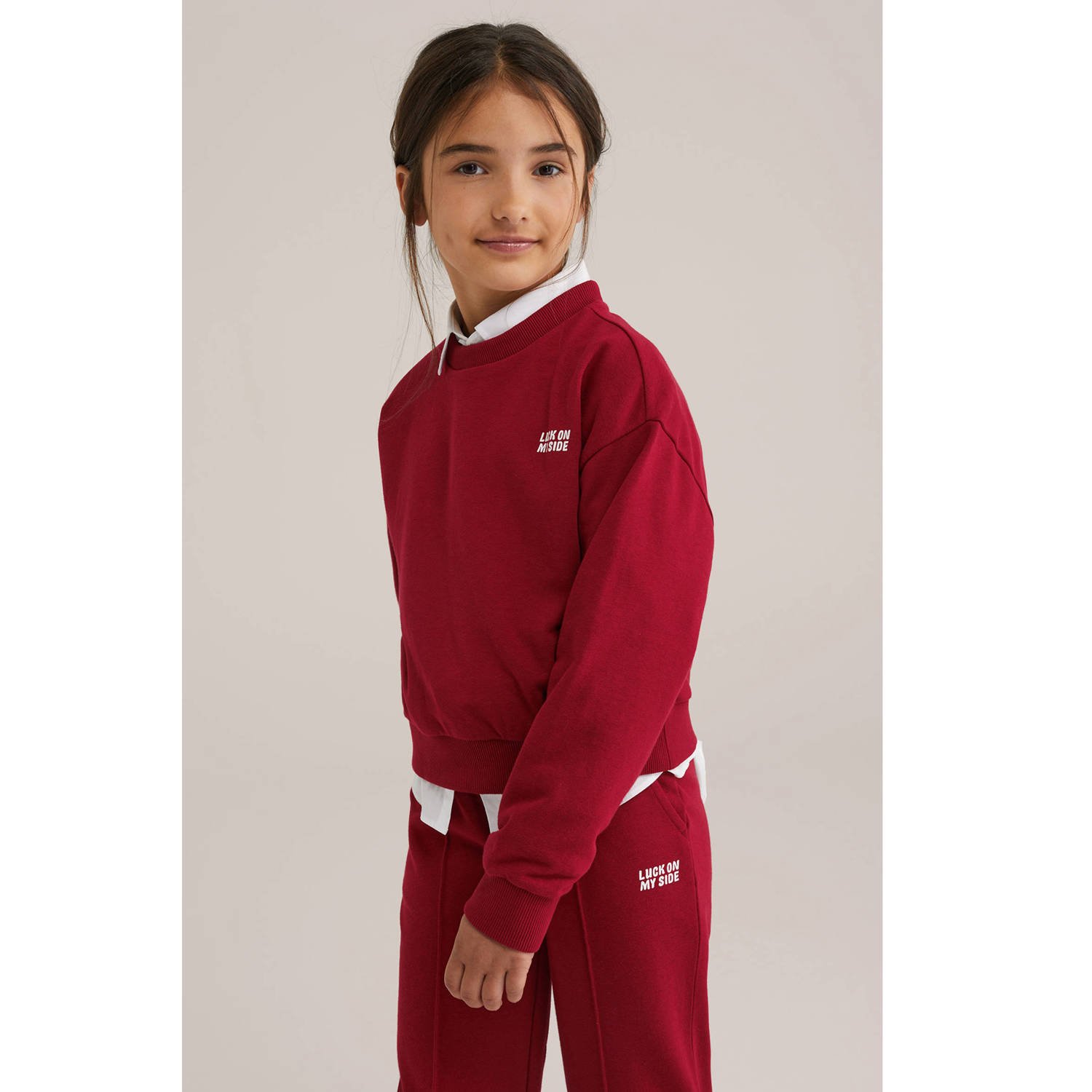 WE Fashion sweater rood