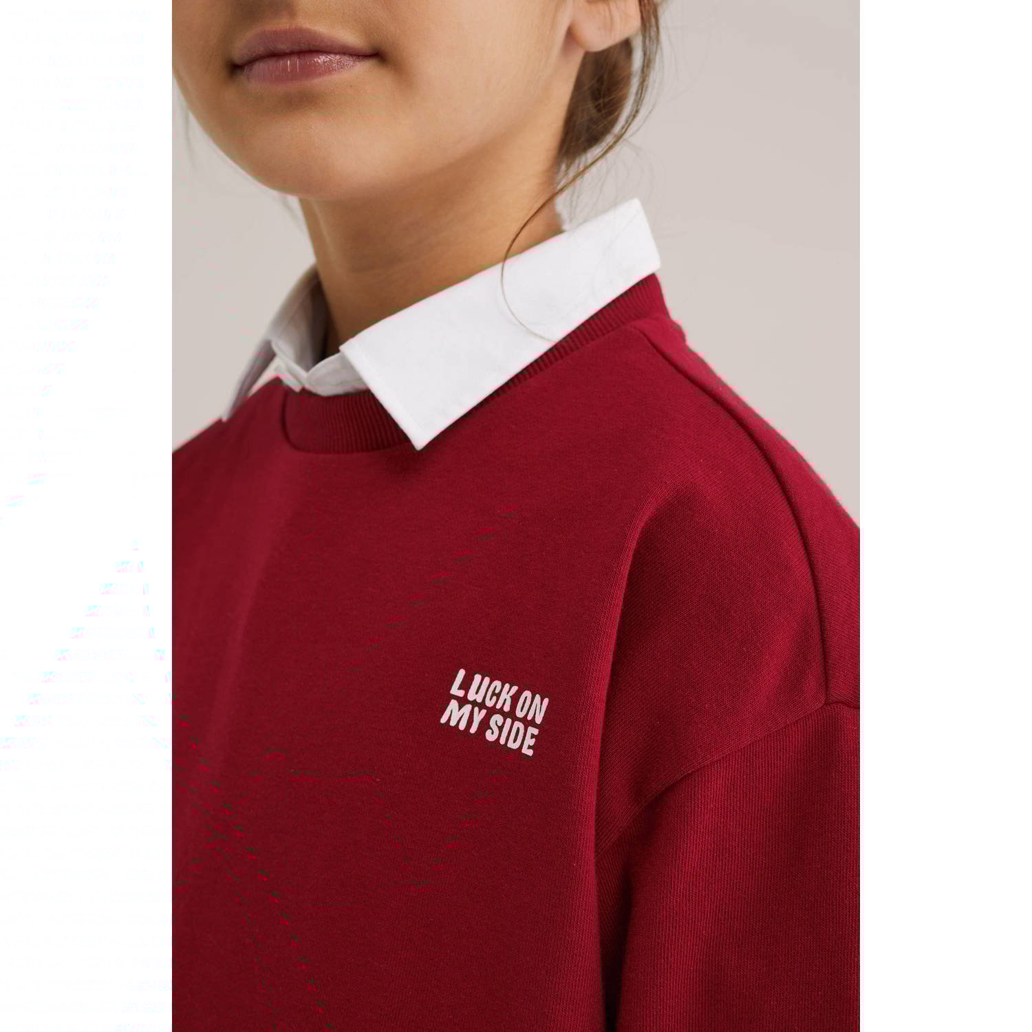 WE Fashion sweater rood
