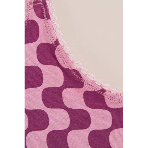 WE Fashion BH top - set van 2 roze/lichtroze/zwart afbeelding