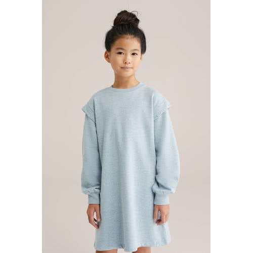 WE Fashion sweatjurk lichtblauw afbeelding