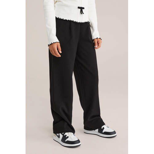 WE Fashion straight pantalon zwart afbeelding