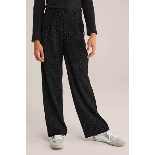 WE Fashion straight pantalon zwart afbeelding