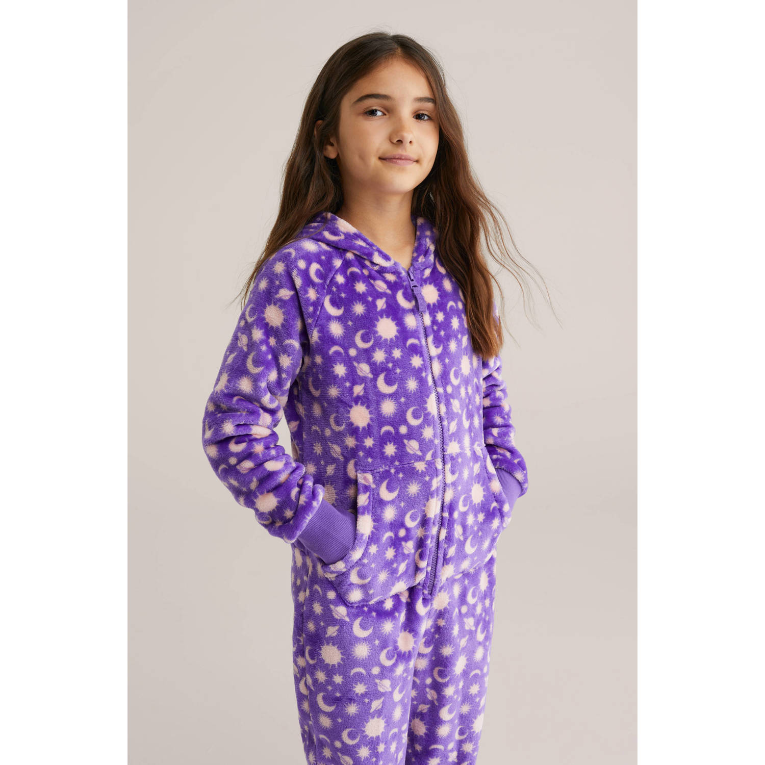 WE Fashion onesie paars