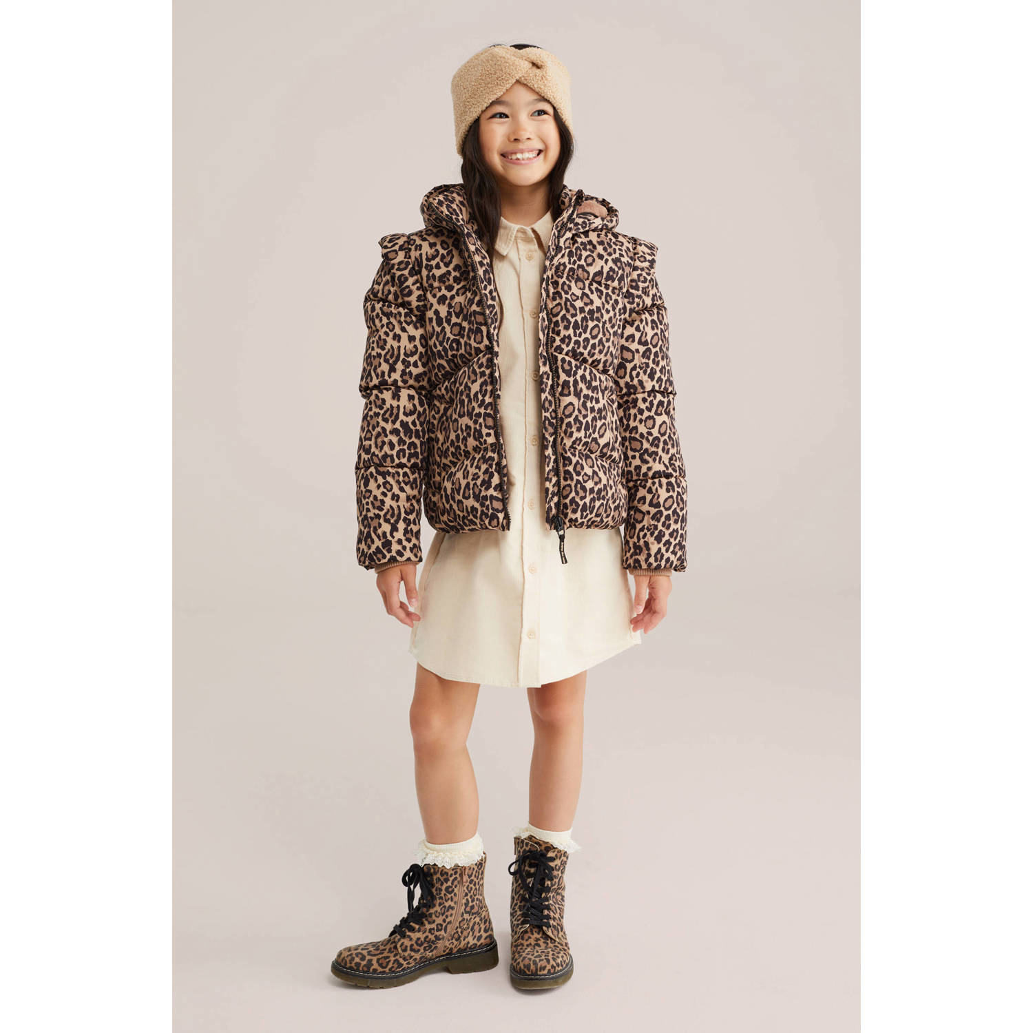 WE Fashion gewatteerde jas bruin