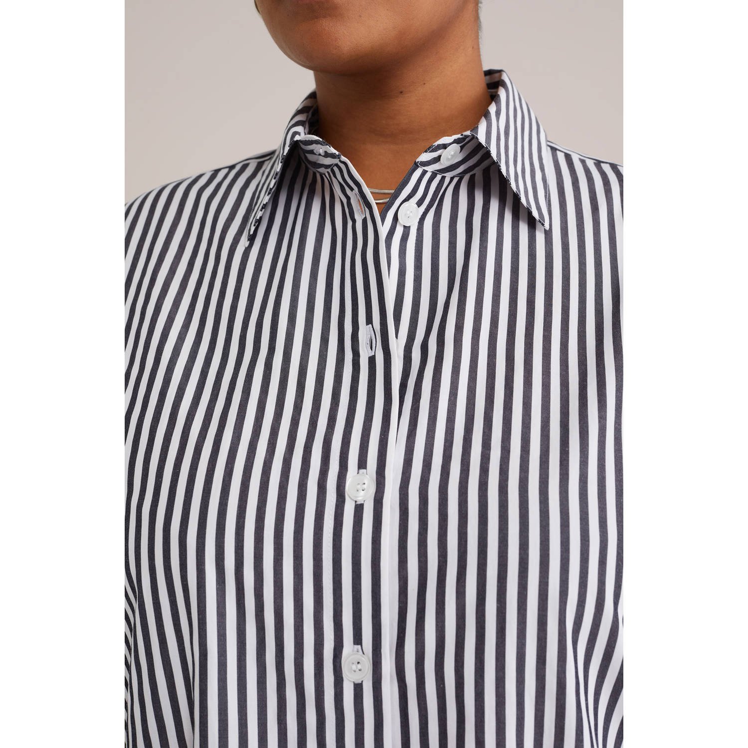 WE Fashion blouse zwart wit