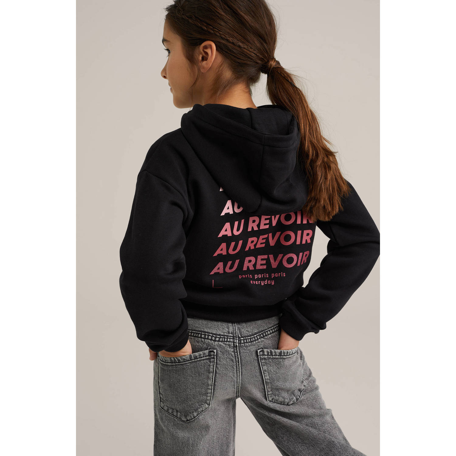 WE Fashion hoodie zwart