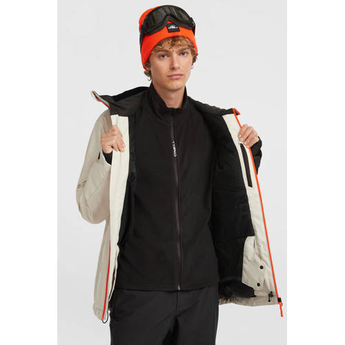 O'Neill ski-jas FWC'Cruz Block ecru/zwart/oranje afbeelding