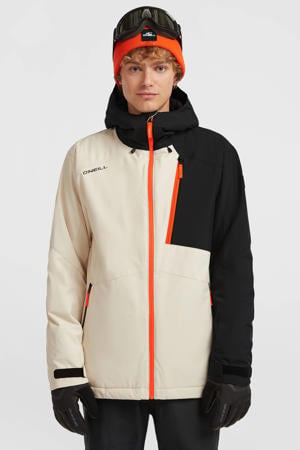 ski-jas FWC'Cruz Block ecru/zwart/oranje