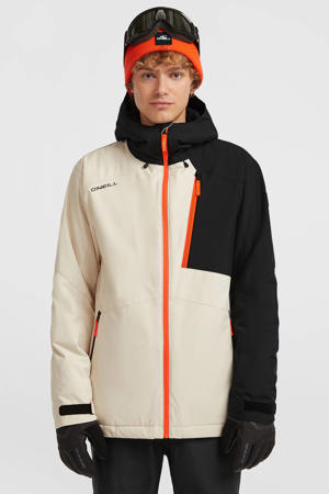 ski-jas FWC'Cruz Block ecru/zwart/oranje