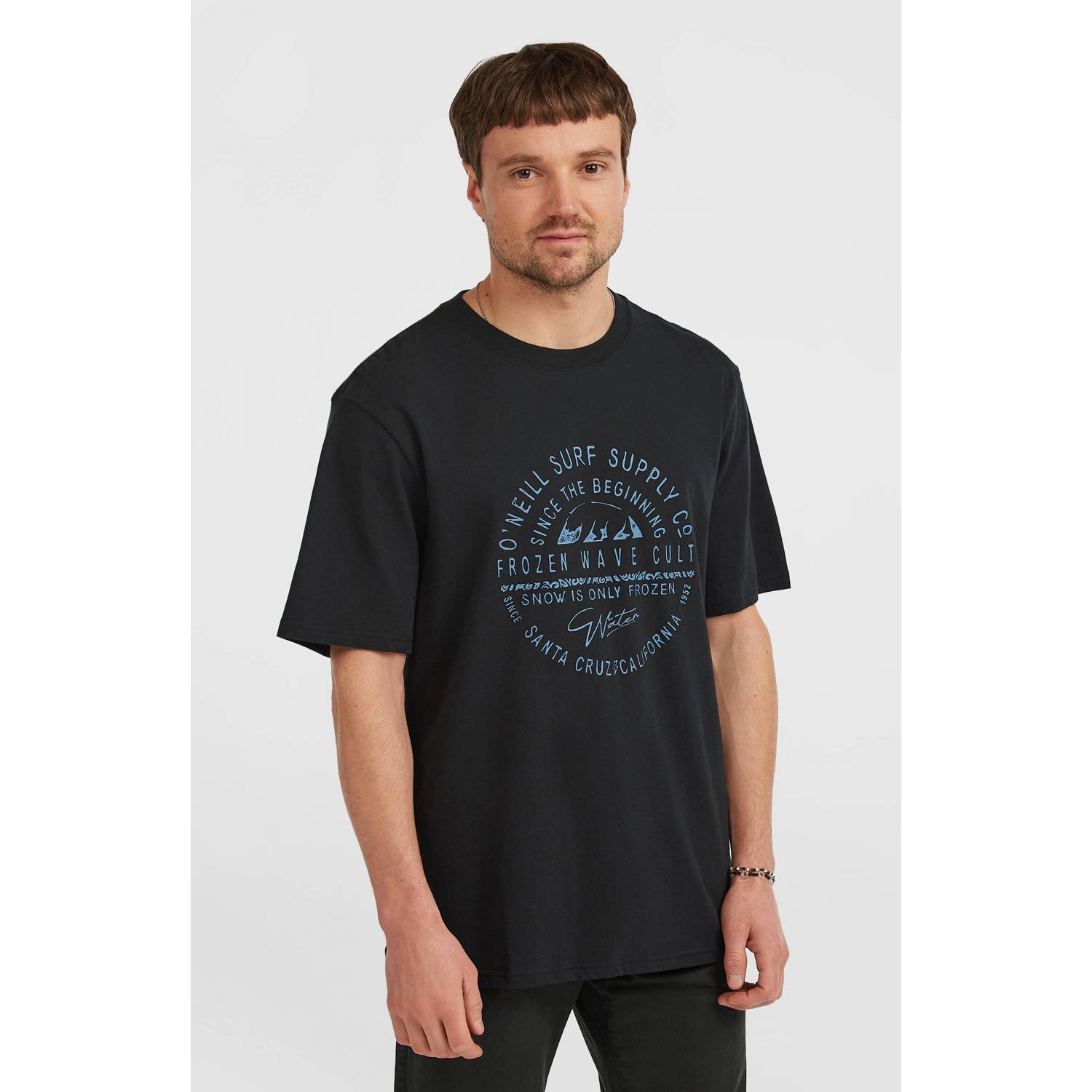O'Neill T-shirt Muir zwart