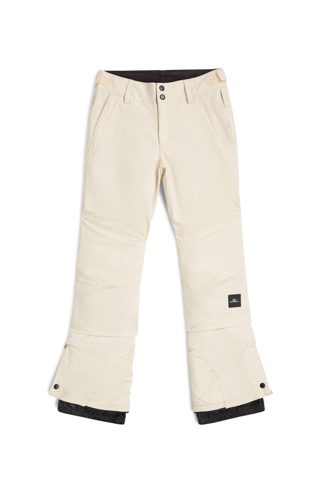 Ecru meisjes O'Neill skibroek FWC'Cruz van polyester met regular fit en effen