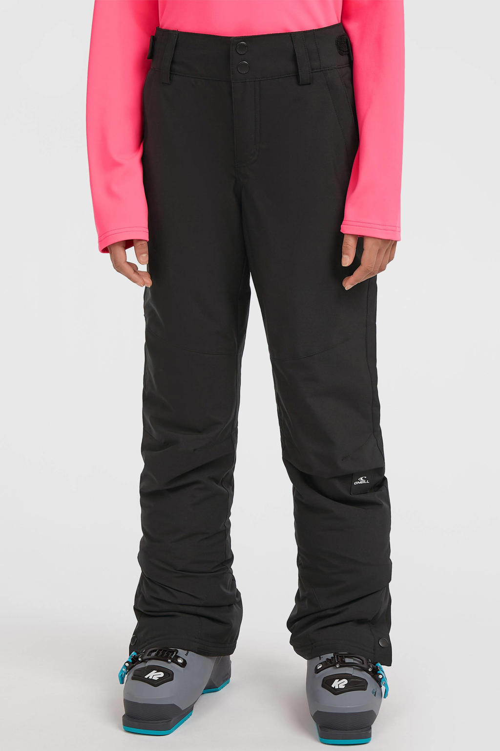 Zwarte meisjes O'Neill skibroek FWC'Cruz van polyester met regular fit en effen