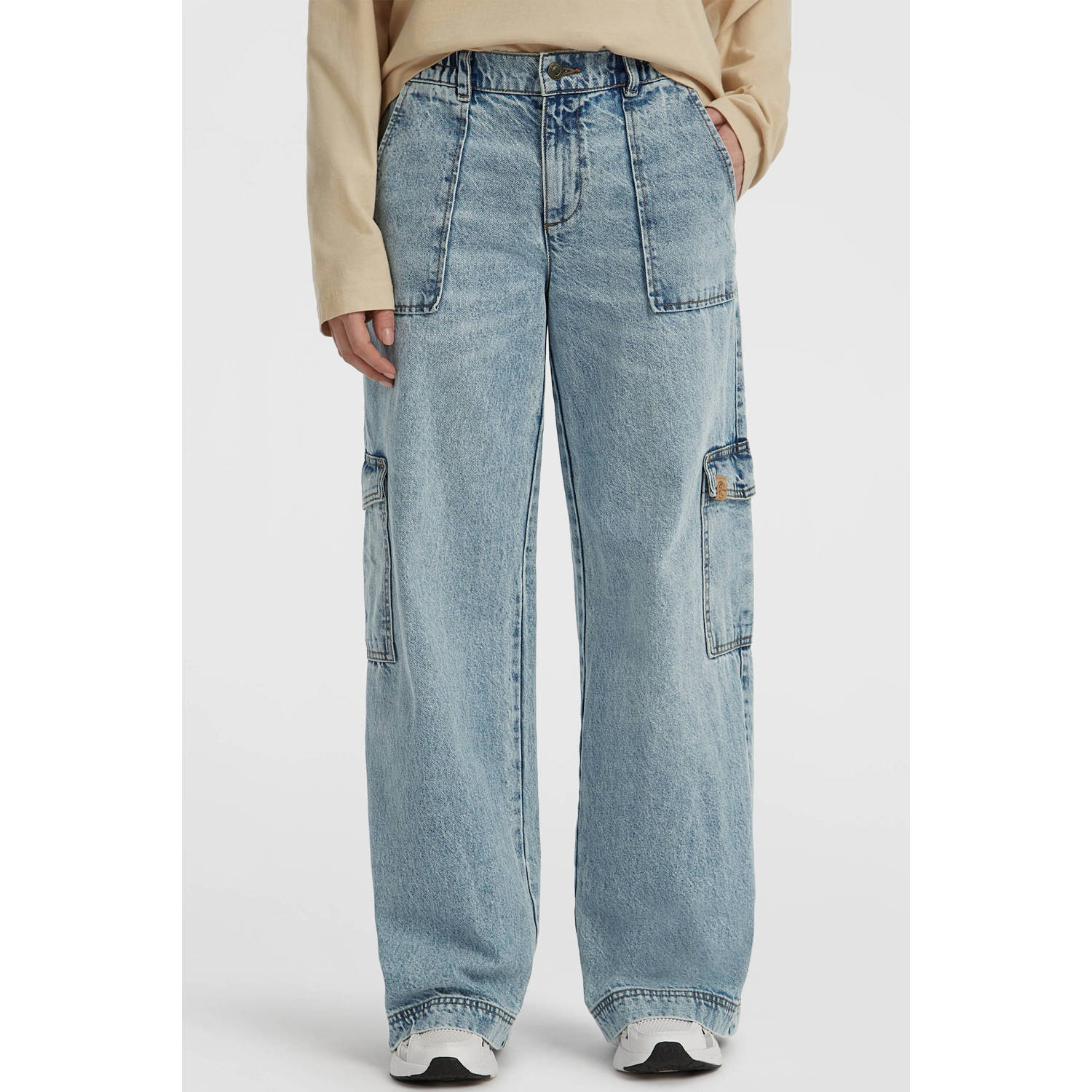 O'Neill wide leg jeans medium blue denim