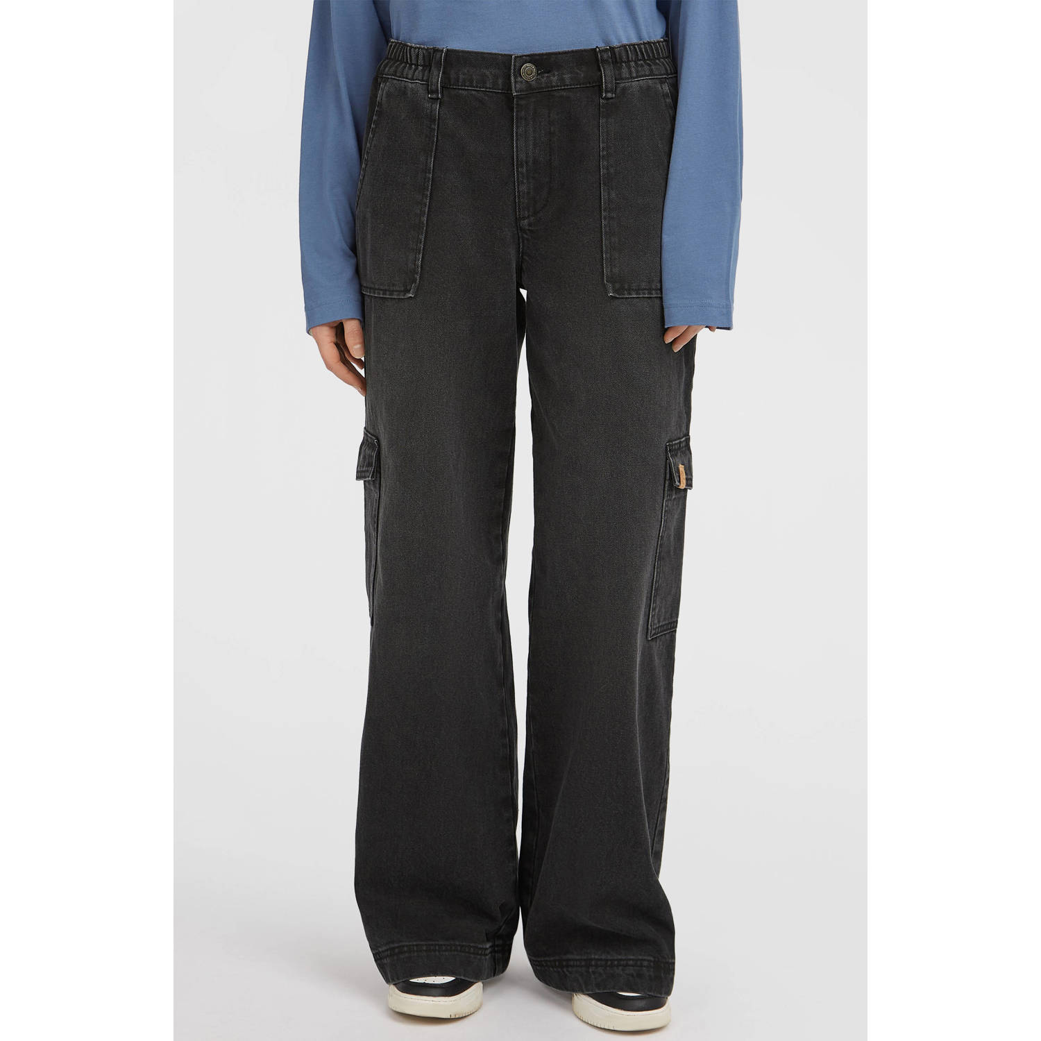 O'Neill wide leg jeans black denim
