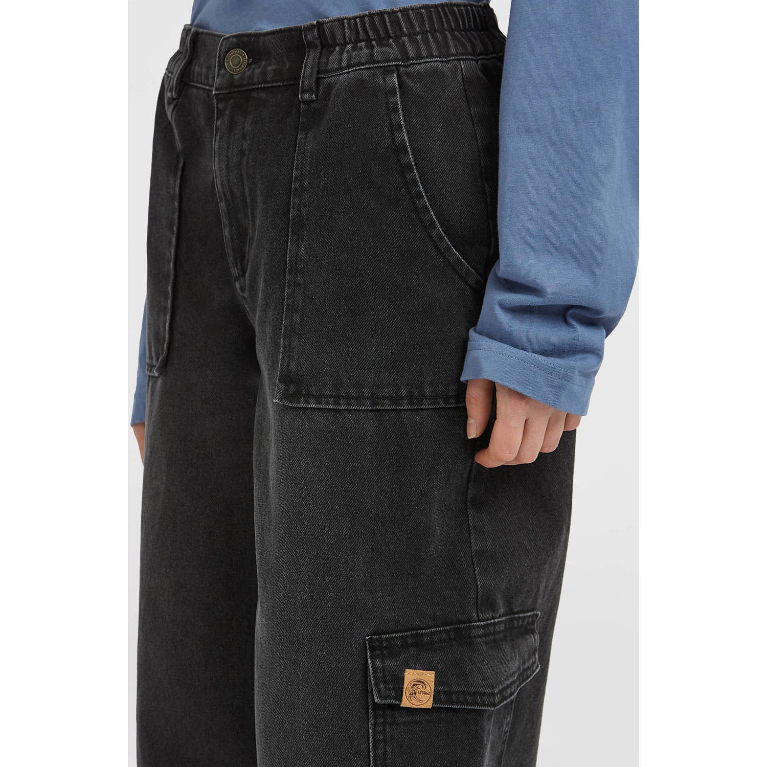 O'Neill wide leg jeans black denim