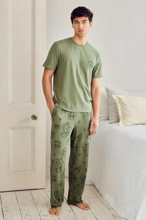 pyjama olijfgroen