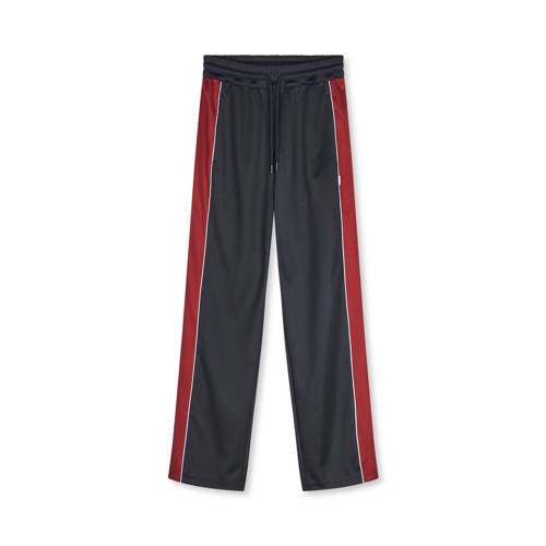 MADS NØRGAARD - COPENHAGEN wide leg regular waist casual broek donkerblauw afbeelding