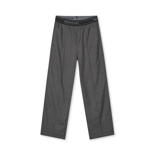 MADS NØRGAARD - COPENHAGEN wide leg regular waist broek grijs afbeelding