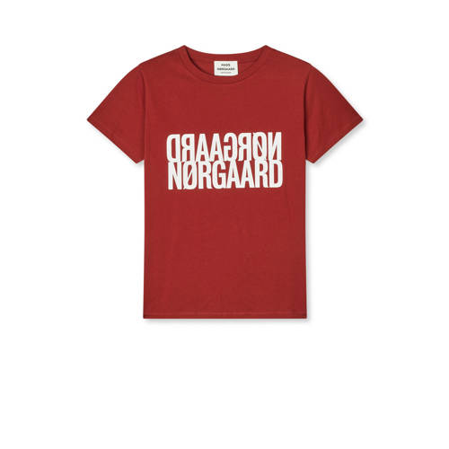 MADS NØRGAARD - COPENHAGEN T-shirt rood afbeelding