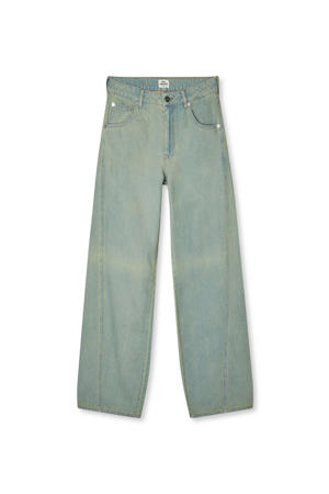 high waist blauw