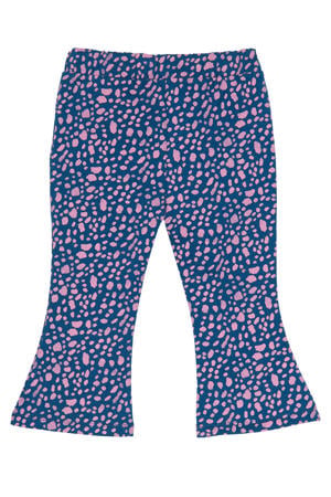 flared broek blauw