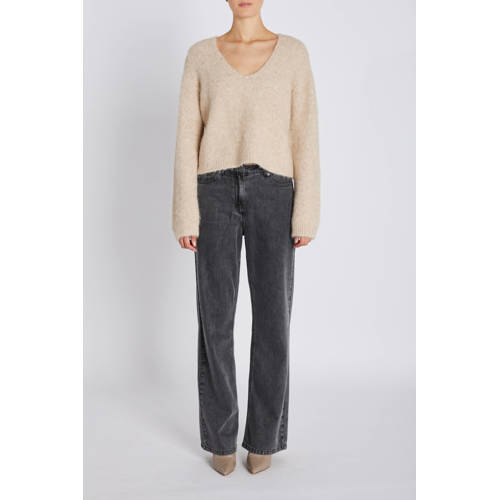 Bruuns Bazaar gebreide trui beige afbeelding