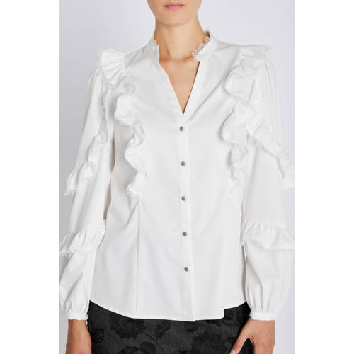 Bruuns Bazaar blouse wit afbeelding