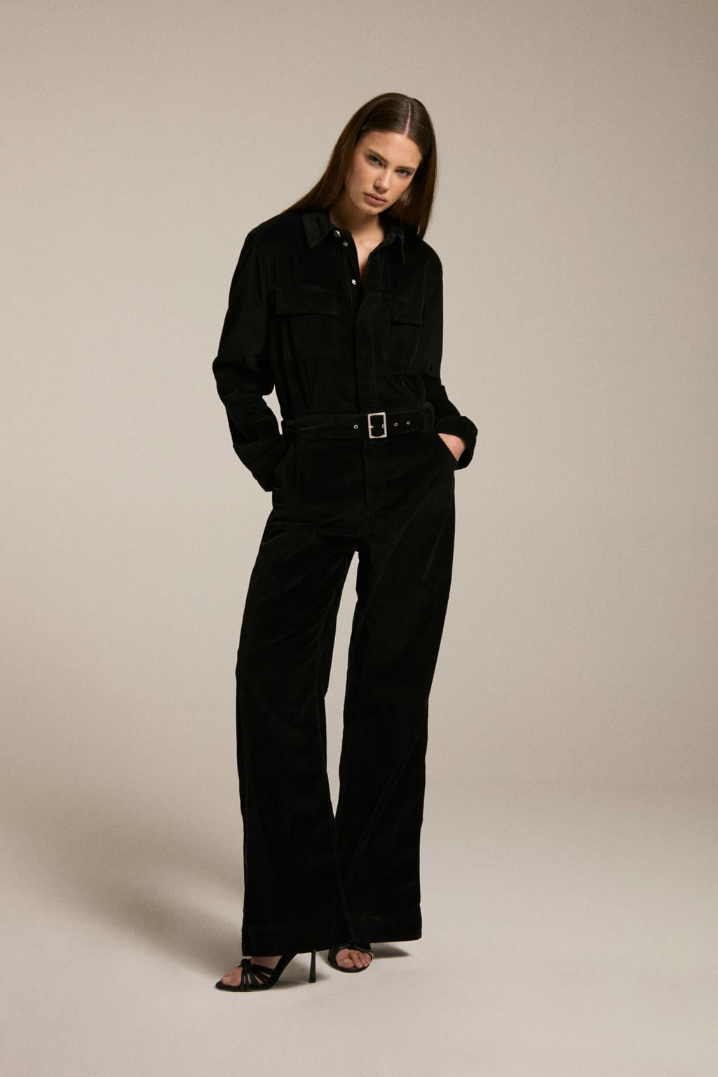 Homage to Denim jumpsuit denim zwart