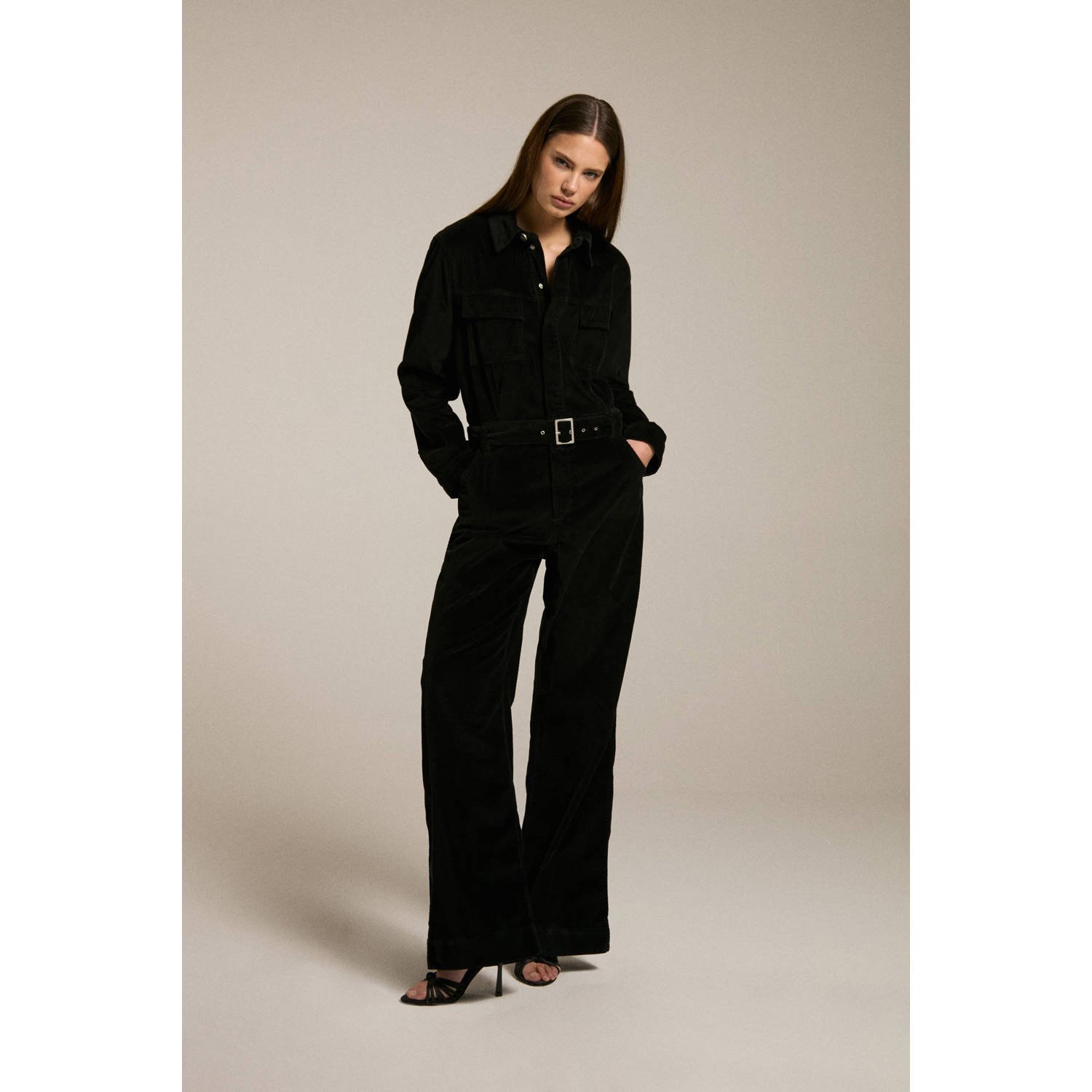 Homage to Denim jumpsuit denim zwart