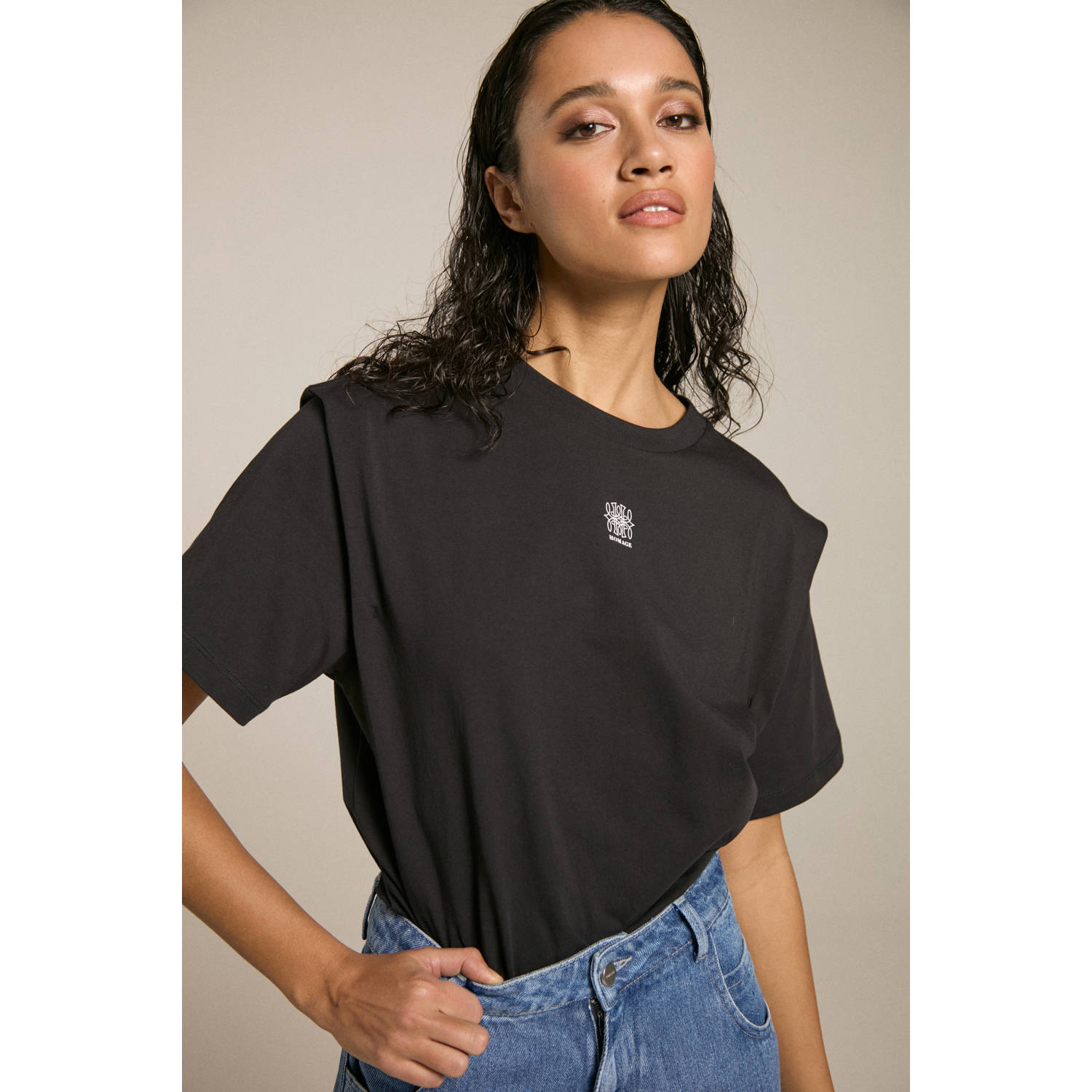 Homage to Denim T-shirt zwart