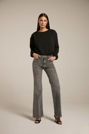 wide leg jeans grijs