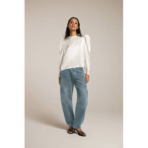 Homage to Denim barrel jeans light blue denim afbeelding