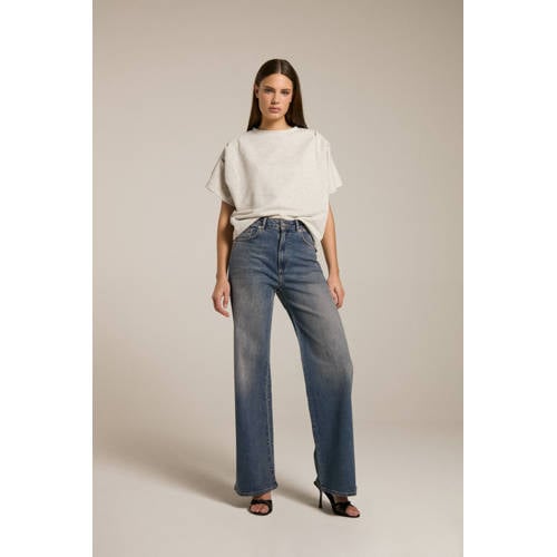Homage to Denim high waist wide leg jeans blauw afbeelding