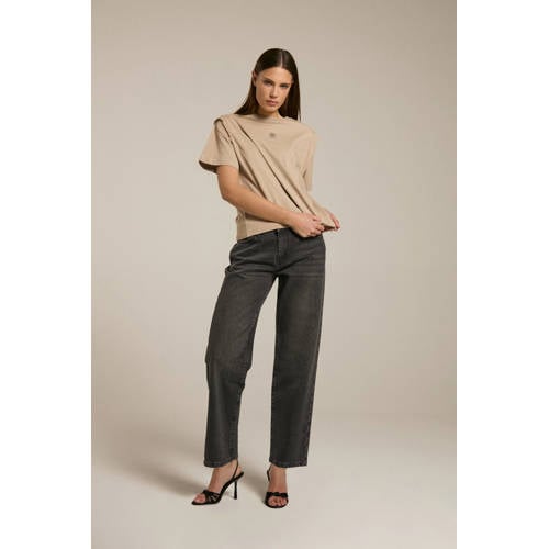Homage to Denim straight leg jeans black denim afbeelding