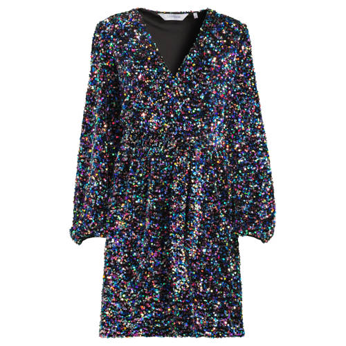 anytime overslag jurk met pailletten multi afbeelding